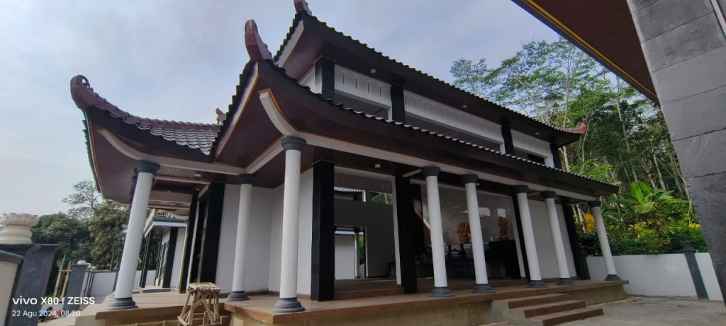 Progress Pembangunan Vihara Bodhi Dharma Loka Temanggung per 22 Agustus 2024